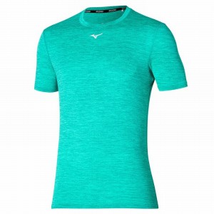 T Shirts Mizuno Core Mizuno Tee Homme Turquoise | France M1053JN