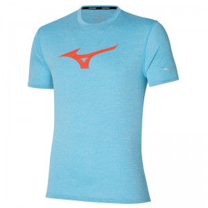 T Shirts Mizuno Core RB Tee Homme Bleu | France M8529BZ