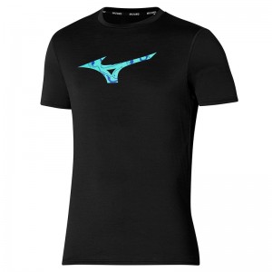 T Shirts Mizuno Core RB Tee Homme Noir | France M4967MB