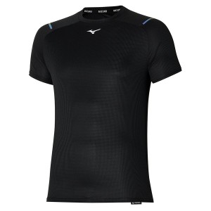 T Shirts Mizuno Dryaeroflow Tee Homme Noir | France M5217BG