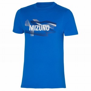 T Shirts Mizuno Graphique Tee Homme Bleu | France M2168GW