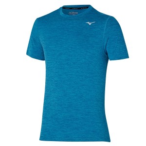 T Shirts Mizuno Impulse Core Tee Homme Bleu | France M9103OB