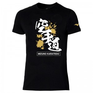 T Shirts Mizuno Karate Tee Jr Homme Noir | France M7489IG