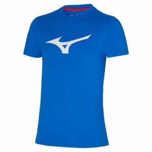 T Shirts Mizuno Rb Logo Tee Homme Bleu | France M6230ZU