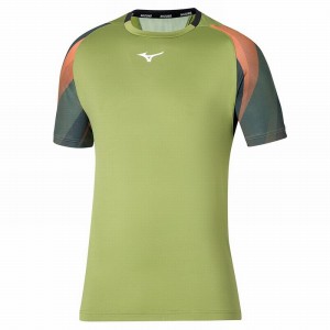 T Shirts Mizuno Release Shadow Tee Homme Vert | France M7920ZV