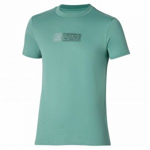 T Shirts Mizuno Release Tape Tee Homme Bleu | France M0523YL