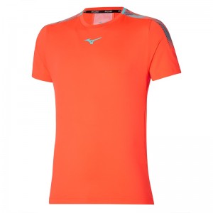 T Shirts Mizuno Shadow Tee Homme Orange | France M1069OX