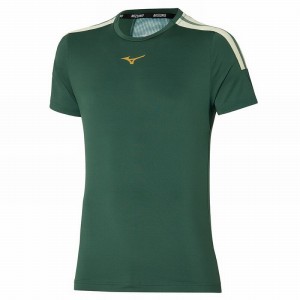 T Shirts Mizuno Shadow Tee Homme Vert | France M6408RW