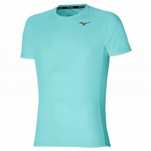 T Shirts Mizuno Two Loops 88 Tee Homme Turquoise | France M2387IN