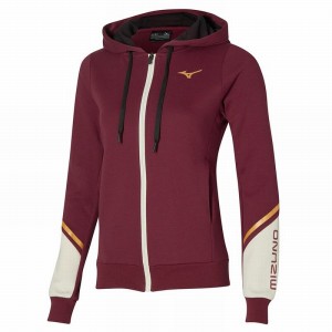 Vestes Mizuno Athletics Sweat Femme Rouge | France M4910PR