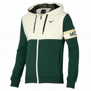 Vestes Mizuno Athletics Sweat Homme Vert | France M5071XC