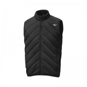 Vestes Mizuno Breath Thermo Move Down Gilet Homme Noir | France M9762QA