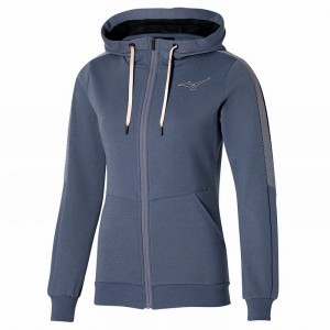 Vestes Mizuno Release Sweat Femme Bleu | France M8160CG