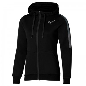 Vestes Mizuno Release Sweat Femme Noir | France M6853UE