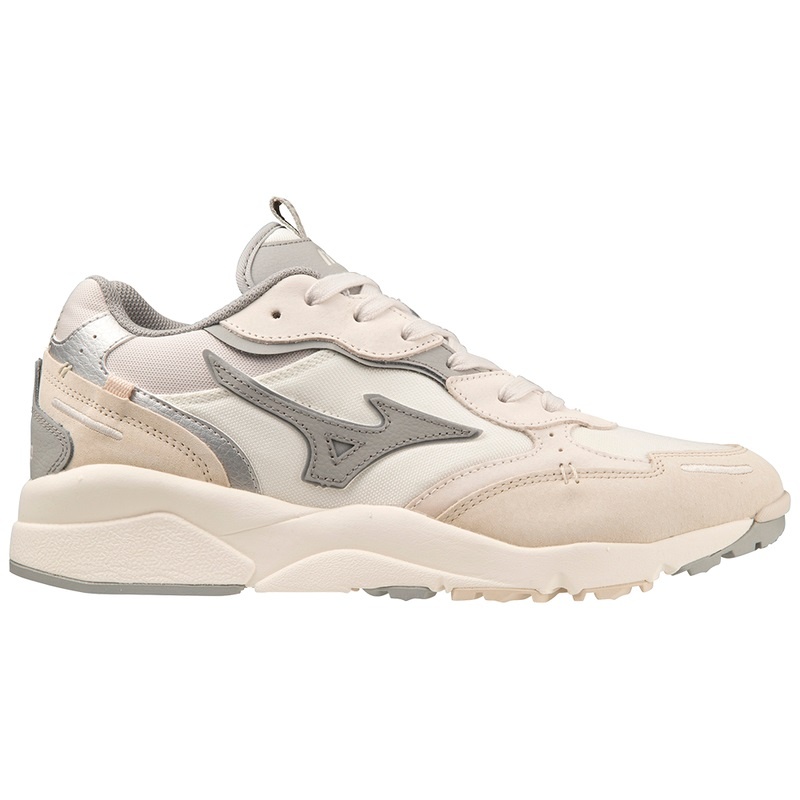 Basket Mizuno Sky Medal Beta Femme Blanche Grise Marron | France M6942PC