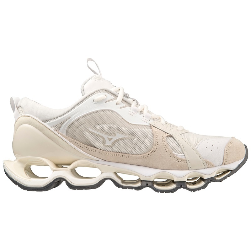 Basket Mizuno Wave Prophecy Beta 2 Femme Blanche Beige | France M3675WX