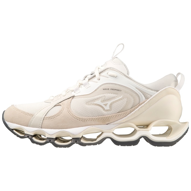 Basket Mizuno Wave Prophecy Beta 2 Femme Blanche Beige | France M3675WX