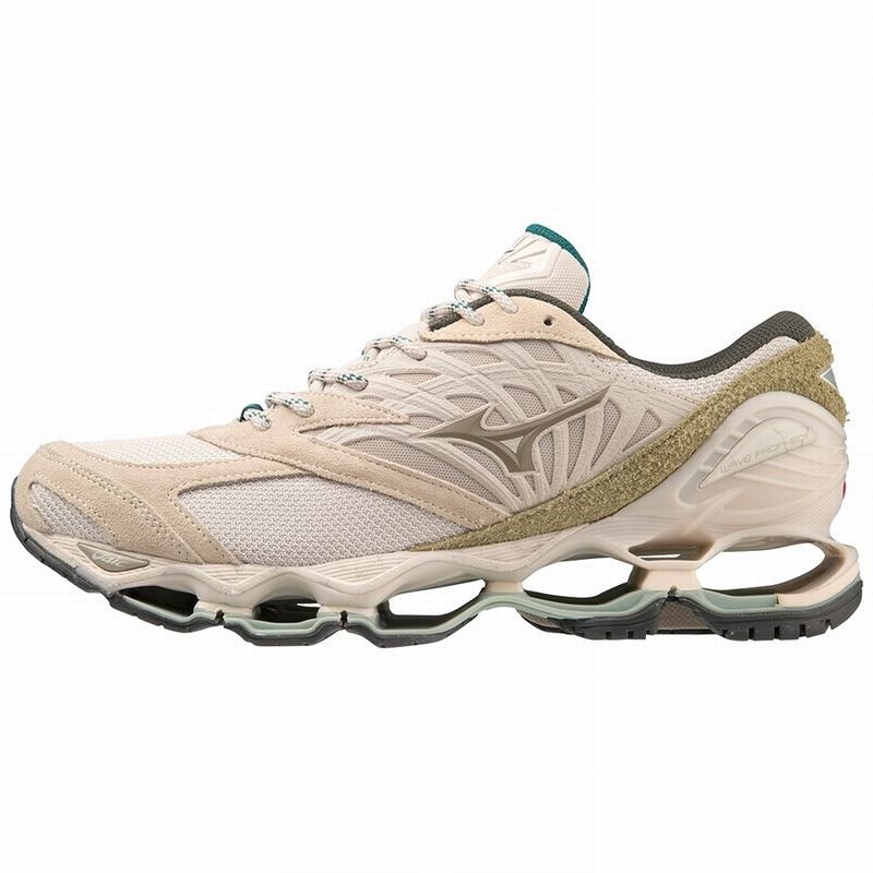 Basket Mizuno Wave Prophecy LS Femme Beige | France M9652ED