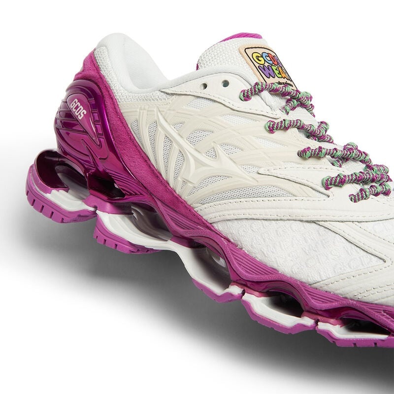 Basket Mizuno Wave Prophecy LS Gcds Femme Blanche Rose | France M2061DZ