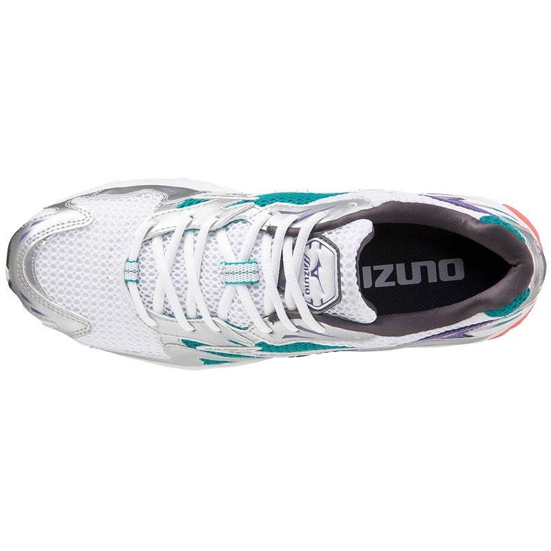 Basket Mizuno Wave Rider 10 Femme Blanche Argent | France M9251FY