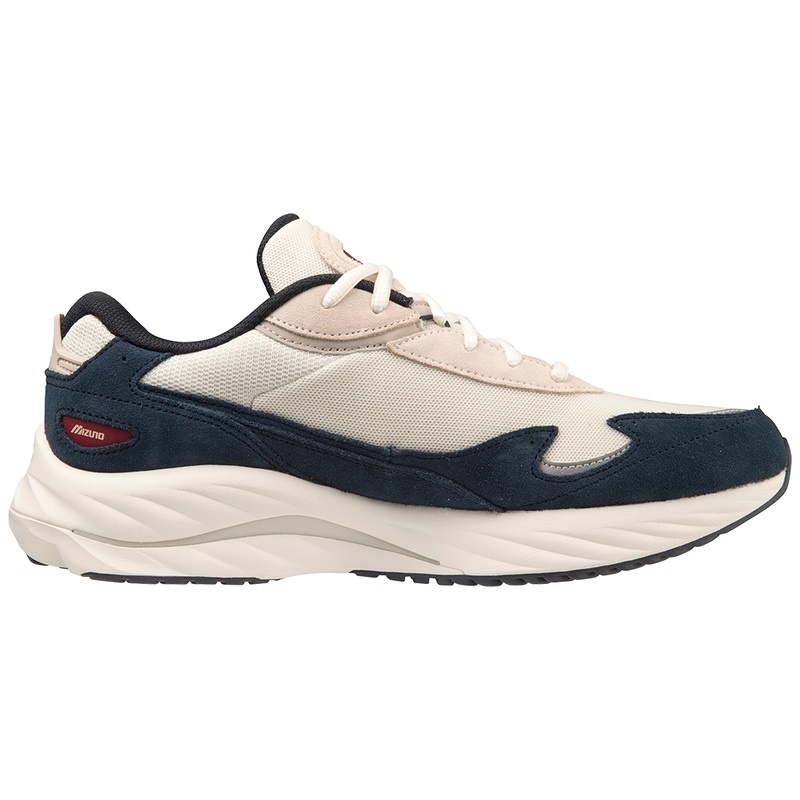 Basket Mizuno Wave Rider Beta Femme Blanche Marron Bleu | France M9657KZ