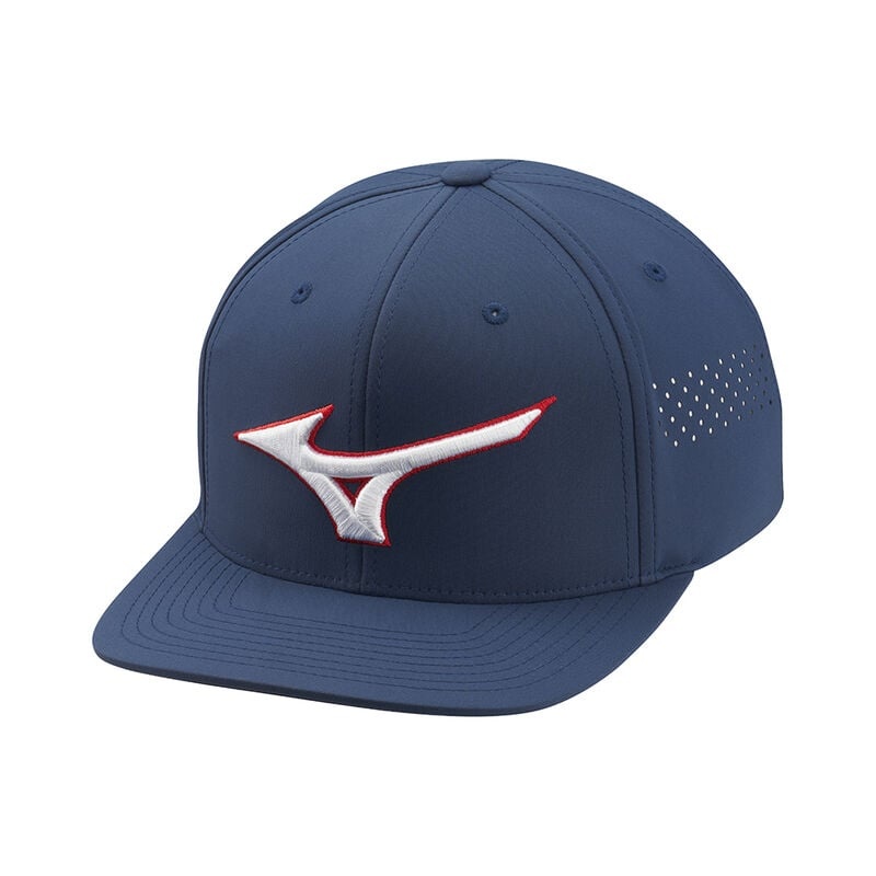 Chapeaux Mizuno Tour Plates Snapback Homme Bleu Marine | France M1634MV