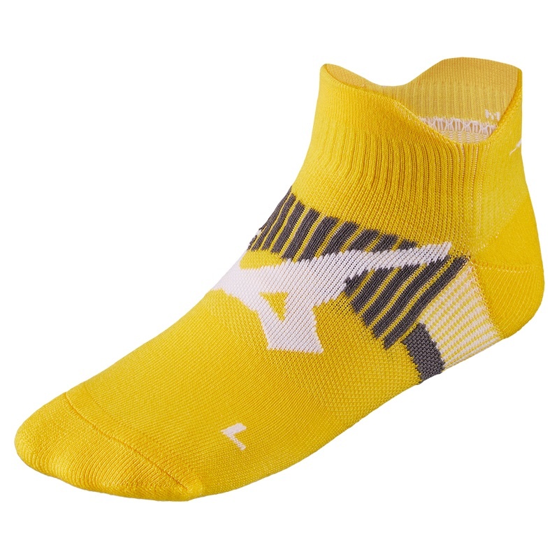 Chaussette Mizuno Drylite Race Mid Homme Jaune | France M4059QA