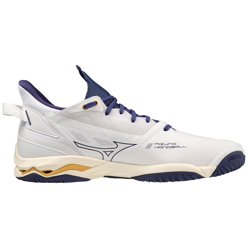 Chaussure Handball Mizuno Wave Mirage 5 Femme Blanche Doré | France M2350AL