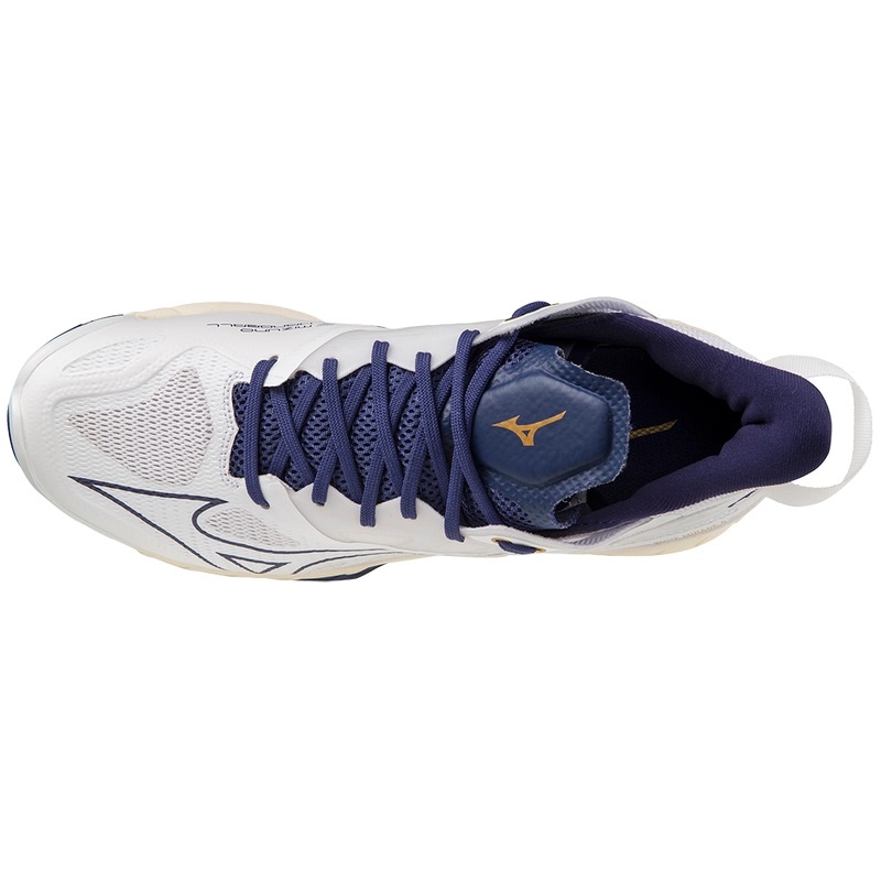 Chaussure Handball Mizuno Wave Mirage 5 Femme Blanche Doré | France M2350AL