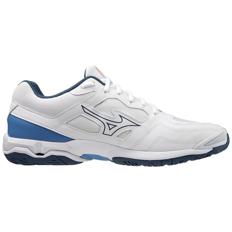 Chaussure Handball Mizuno Wave Phantom 3 Femme Blanche Bleu | France M3654ZG