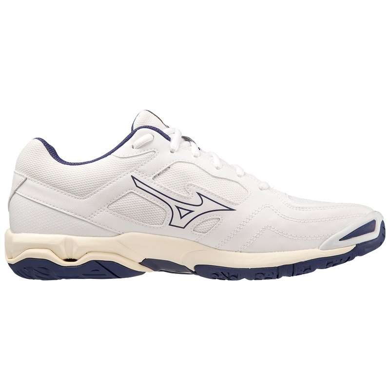 Chaussure Handball Mizuno Wave Phantom 3 Femme Blanche Doré | France M6712RD