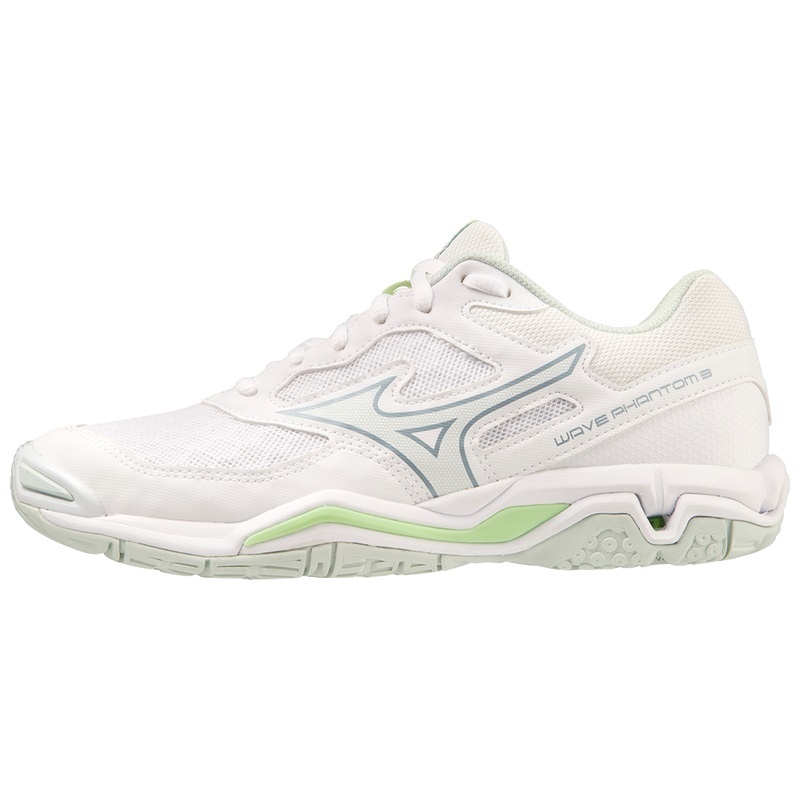 Chaussure Handball Mizuno Wave Phantom 3 Femme Blanche Vert | France M6497KW