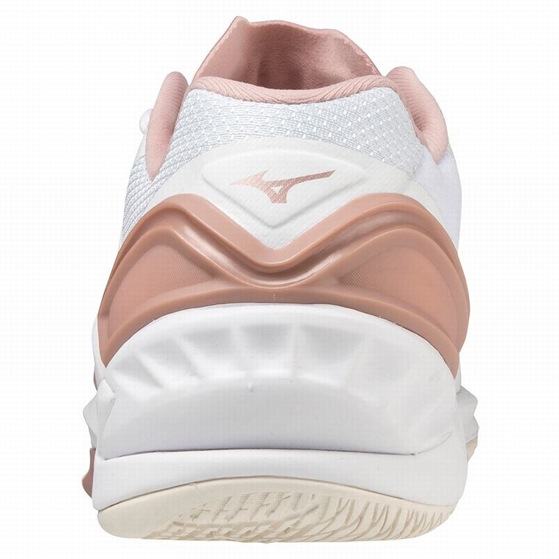 Chaussure Handball Mizuno Wave Stealth Neo Femme Blanche Rose | France M3726LH