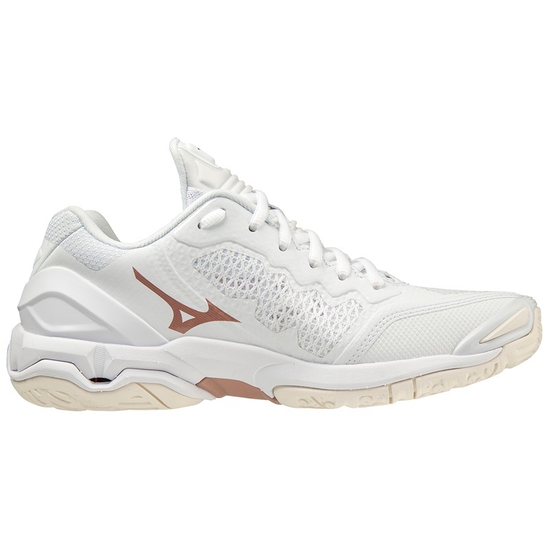 Chaussure Handball Mizuno Wave Stealth V Femme Blanche | France M4857FD