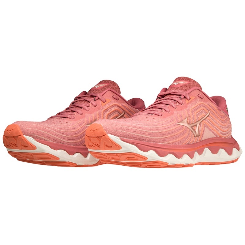 Chaussure Running Mizuno Wave Horizon 6 Femme Rose | France M9378UG