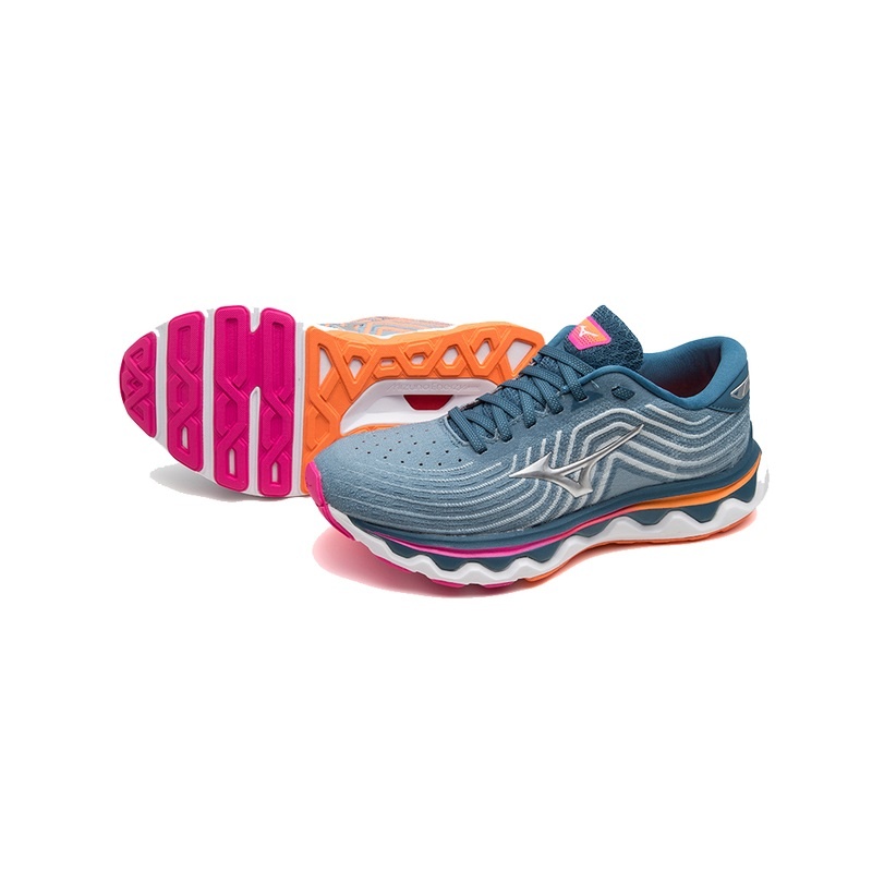 Chaussure Running Mizuno Wave Horizon 6 Femme Bleu Argent | France M1824TU