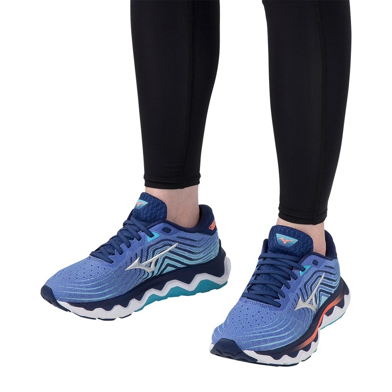 Chaussure Running Mizuno Wave Horizon 6 Femme Bleu | France M7348SE