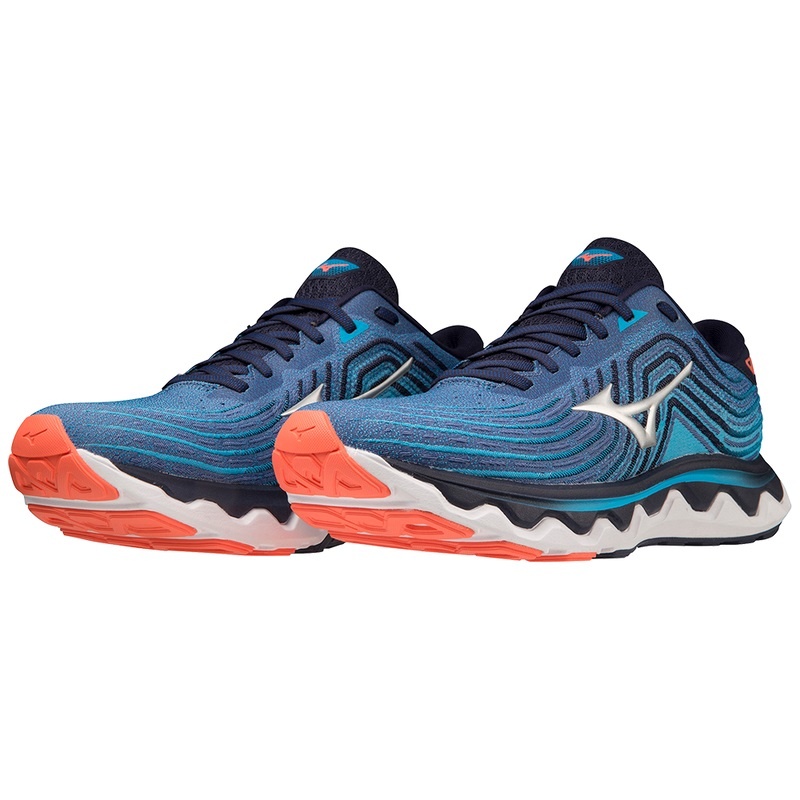 Chaussure Running Mizuno Wave Horizon 6 Homme Argent | France M6382HV