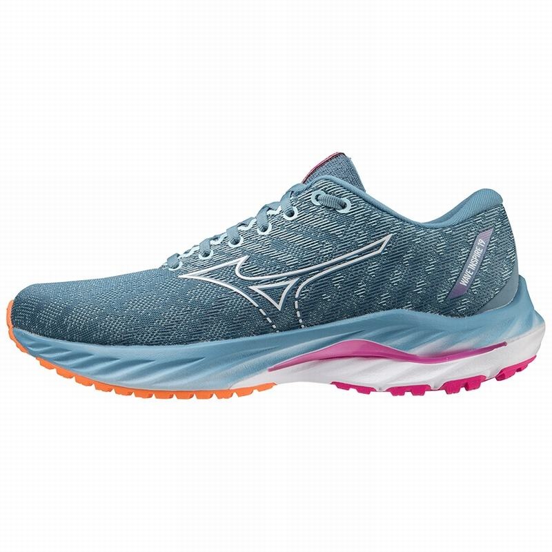 Chaussure Running Mizuno Wave Inspire 19 Femme Bleu Blanche | France M7052UH