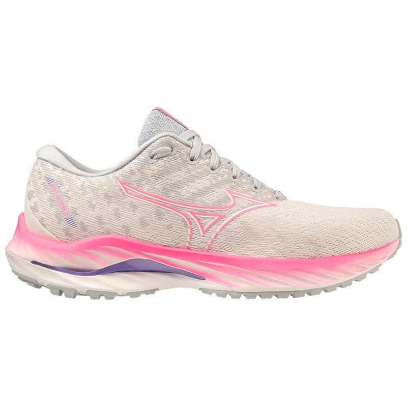 Chaussure Running Mizuno Wave Inspire 19 Femme Blanche Rose | France M2781YV