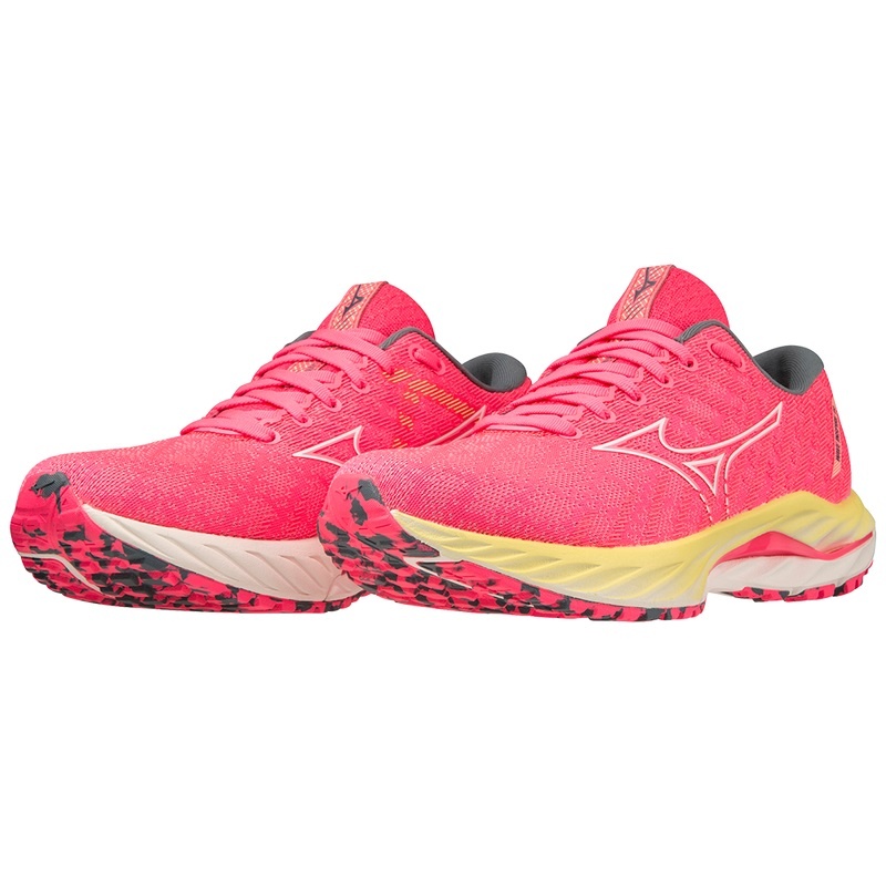 Chaussure Running Mizuno Wave Inspire 19 Femme Rose Blanche | France M5614DZ