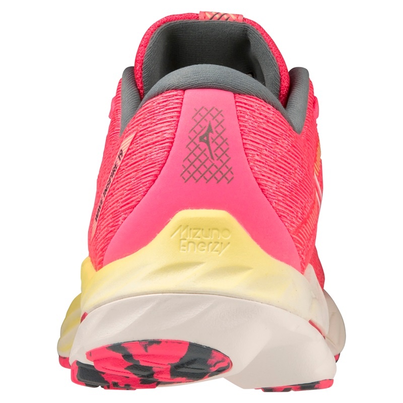 Chaussure Running Mizuno Wave Inspire 19 Femme Rose Blanche | France M5614DZ