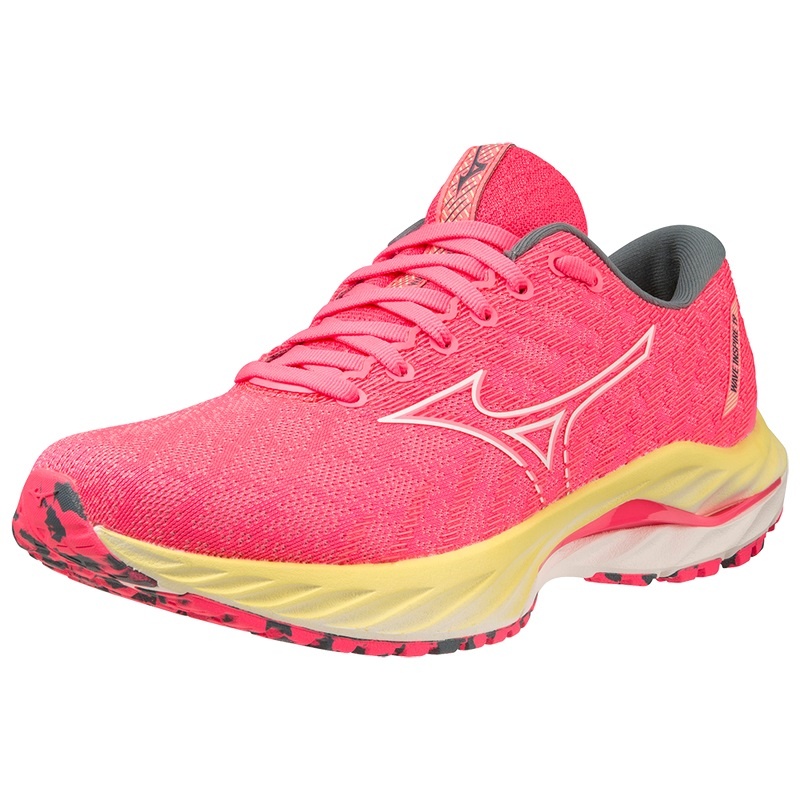 Chaussure Running Mizuno Wave Inspire 19 Femme Rose Blanche | France M5614DZ