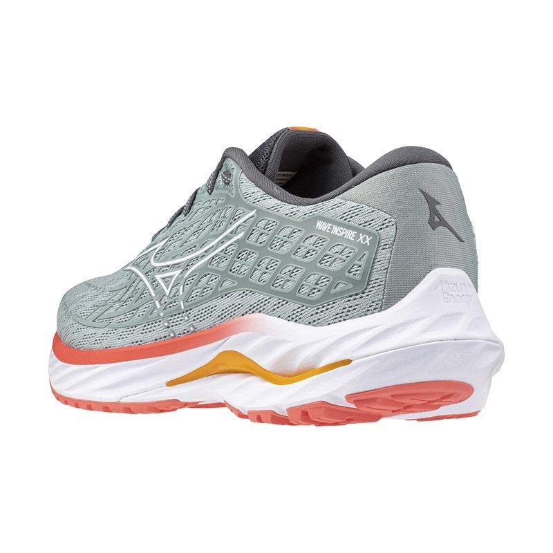 Chaussure Running Mizuno Wave Inspire 20 Femme Grise Blanche | France M2567PO