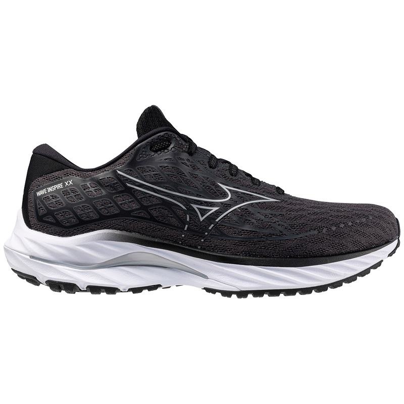 Chaussure Running Mizuno Wave Inspire 20 Homme Noir Argent | France M1768OP