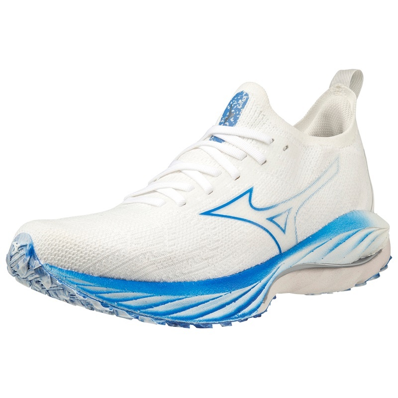 Chaussure Running Mizuno Wave Neo Vent Femme Blanche Bleu | France M7315OS