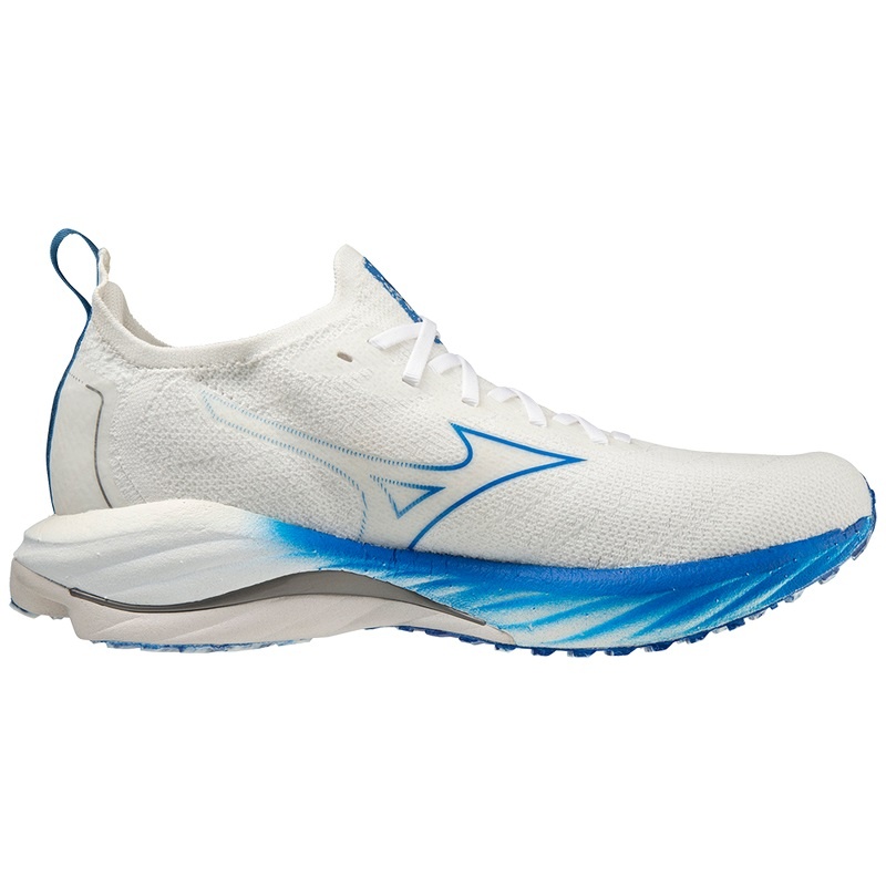 Chaussure Running Mizuno Wave Neo Vent Homme Blanche Bleu | France M4193EC