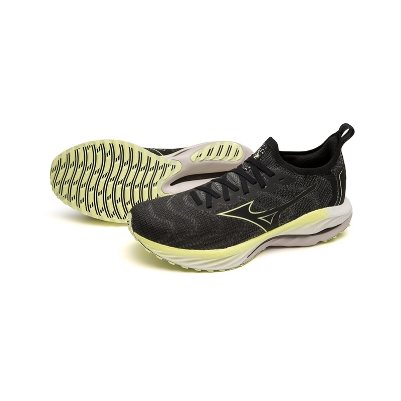 Chaussure Running Mizuno Wave Neo Vent Homme Noir Jaune | France M4537XC