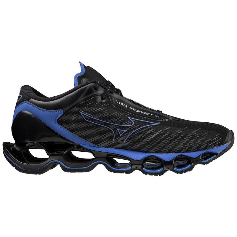 Chaussure Running Mizuno Wave Prophecy 12 Homme Noir Bleu | France M9682LP