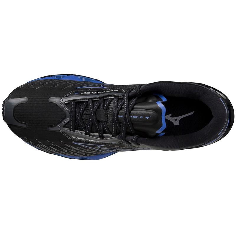 Chaussure Running Mizuno Wave Prophecy 12 Homme Noir Bleu | France M9682LP